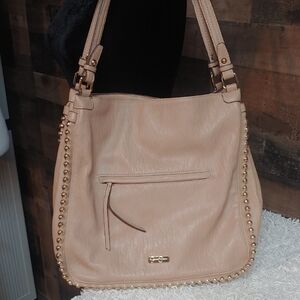 Jessica Simpson Studded Tan Shoulder Bag